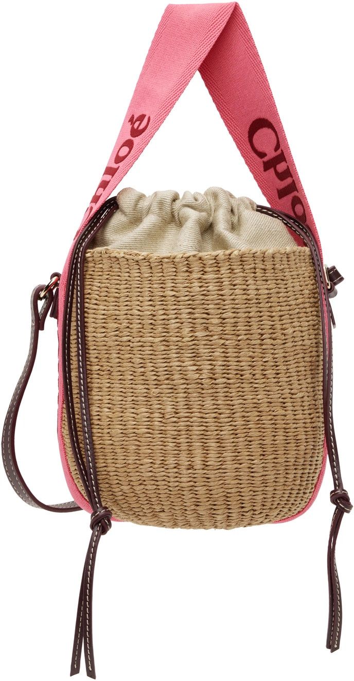 Chloe o1loc1c1024 Size: OS / Small Basket in Pink Red Size ONE SIZE - 1 Thumbnail