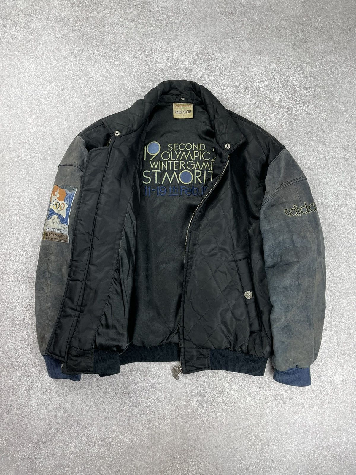 Adidas × USA Olympics × Vintage Vintage Adidas Olympic Winter Games ST.Moritz Bomber Jacket Size US S / EU 44-46 / 1 - 1 Thumbnail