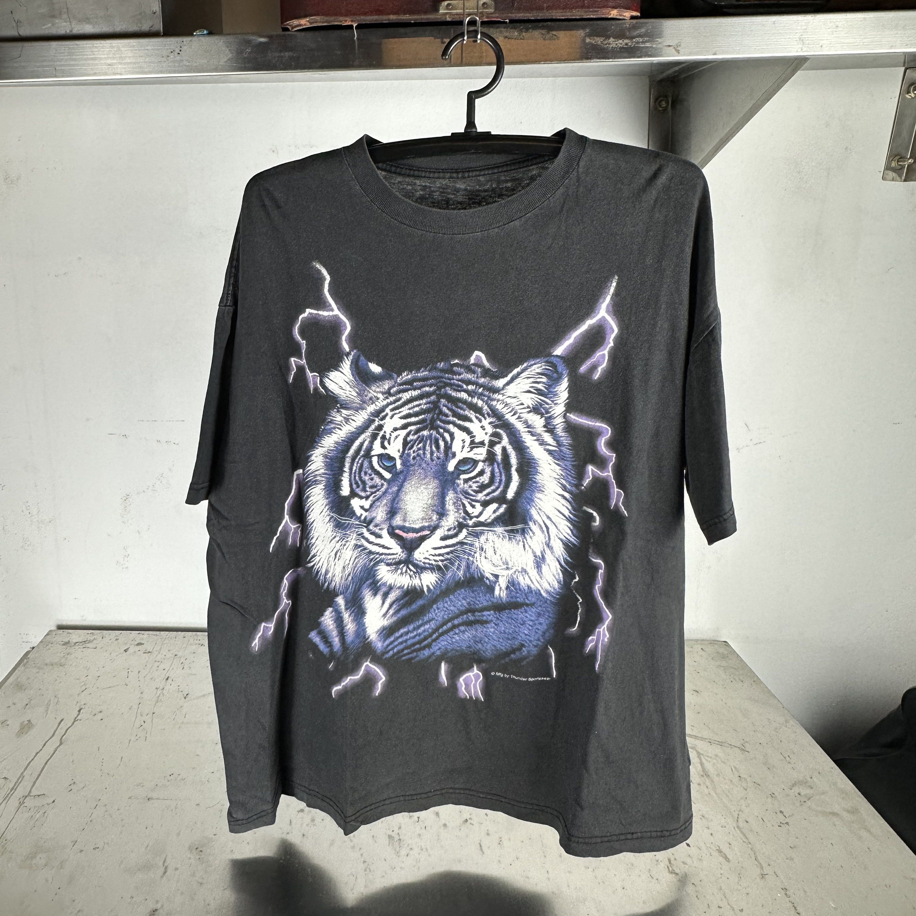 Travis Scott × Vintage RARE American Thunder Tee | Grailed