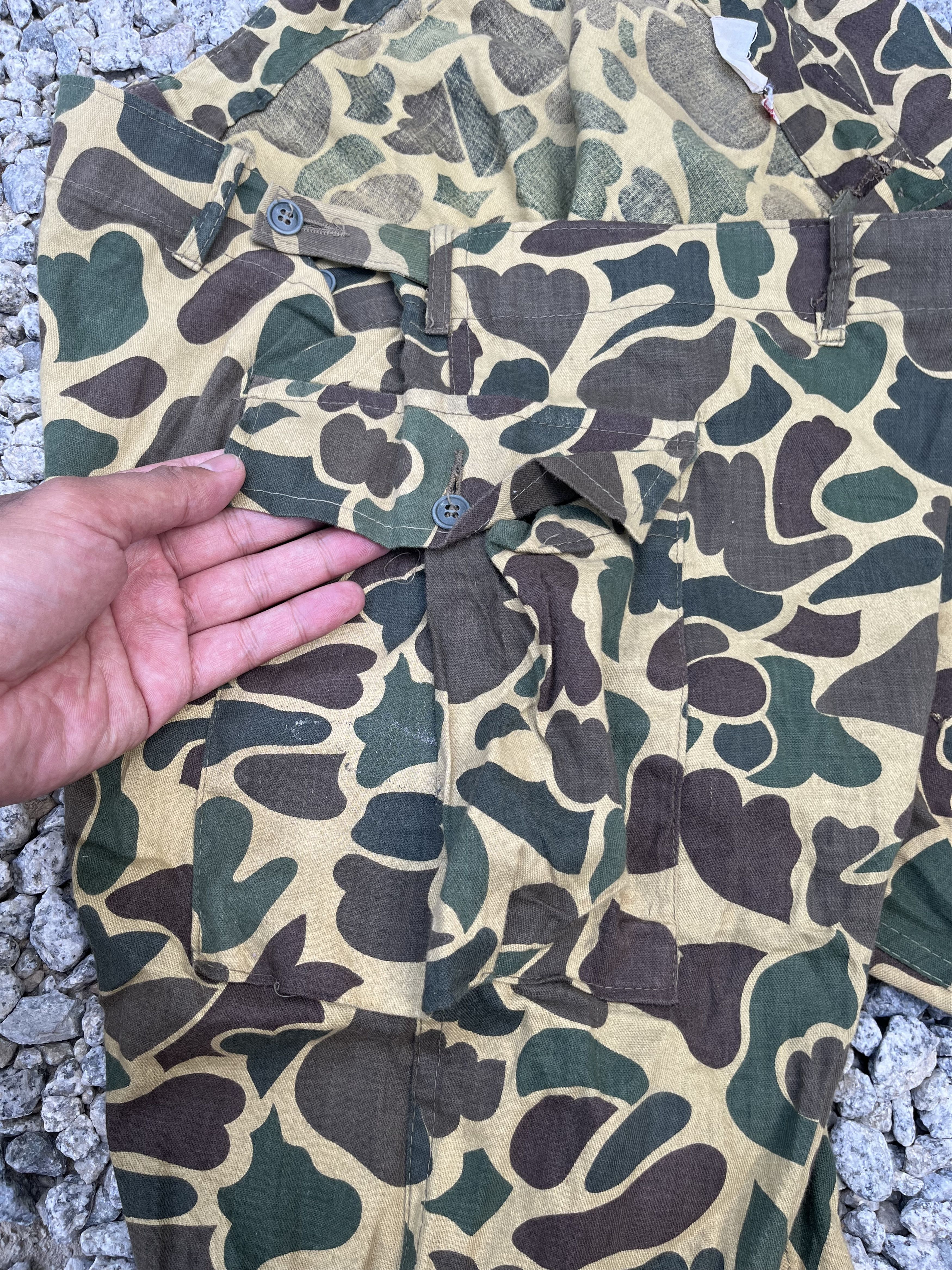 Japanese Brand × Vintage Vintage 80s Army Frog Skin Camouflage Military Style Size US 38 / EU 54 - 6 Thumbnail