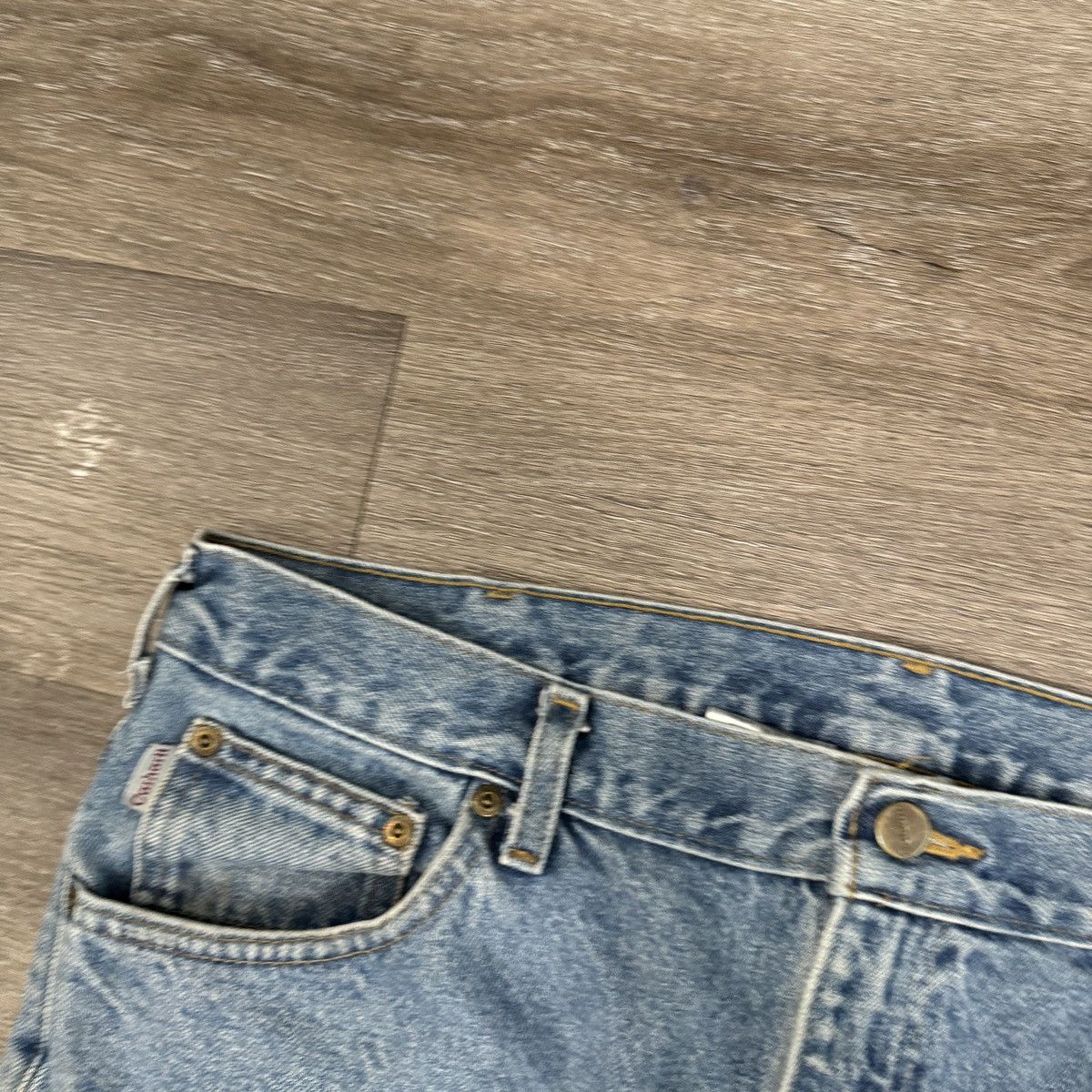 Carhartt × Vintage Essential Vintage 90s Carhartt light wash wide leg jeans Size US 36 / EU 52 - 6 Thumbnail
