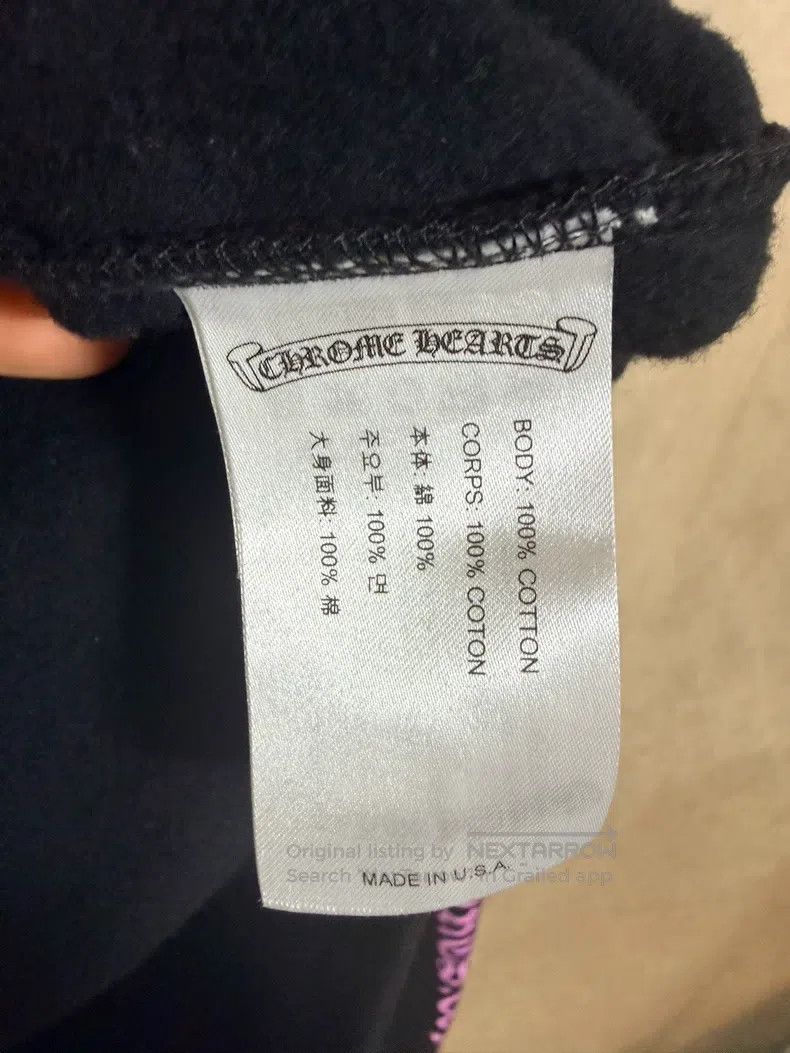 Chrome Hearts CHROME HEARTS Size L Black arm powder website behind big ho Size US L / EU 52-54 / 3 - 4 Thumbnail