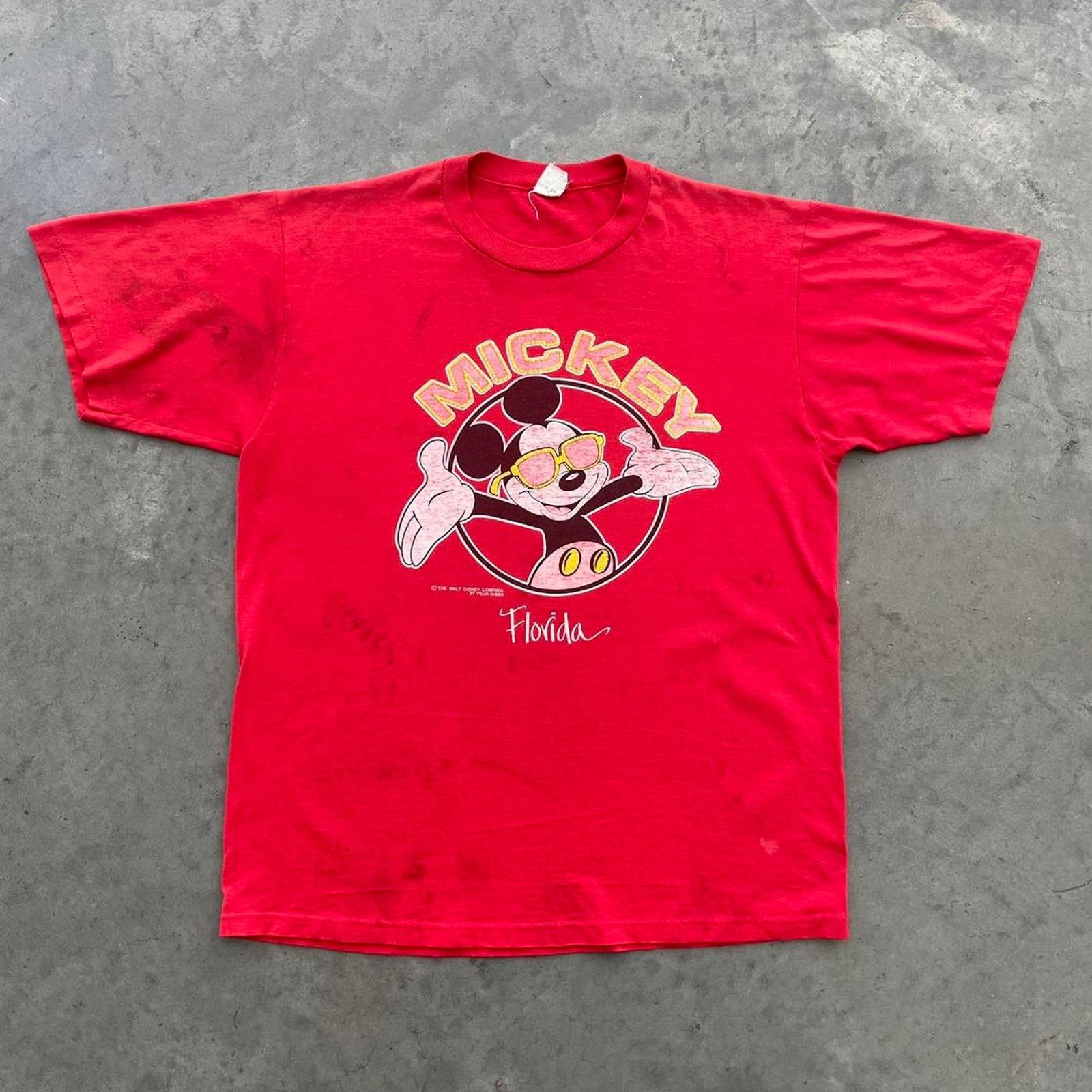 Vintage Vintage Mickey Mouse Distressed T-shirt Size US L / EU 52-54 / 3 - 1 Thumbnail