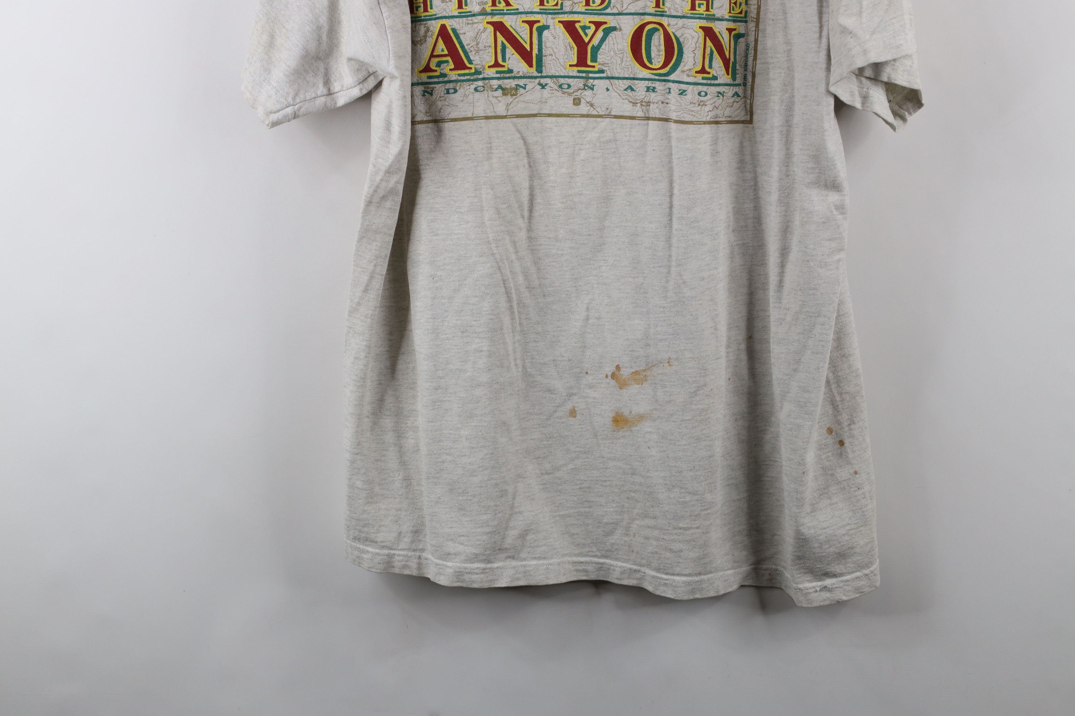 Vintage Vintage 90s Streetwear I Hiked The Grand Canyon T-Shirt Gray Size US XL / EU 56 / 4 - 15 Thumbnail