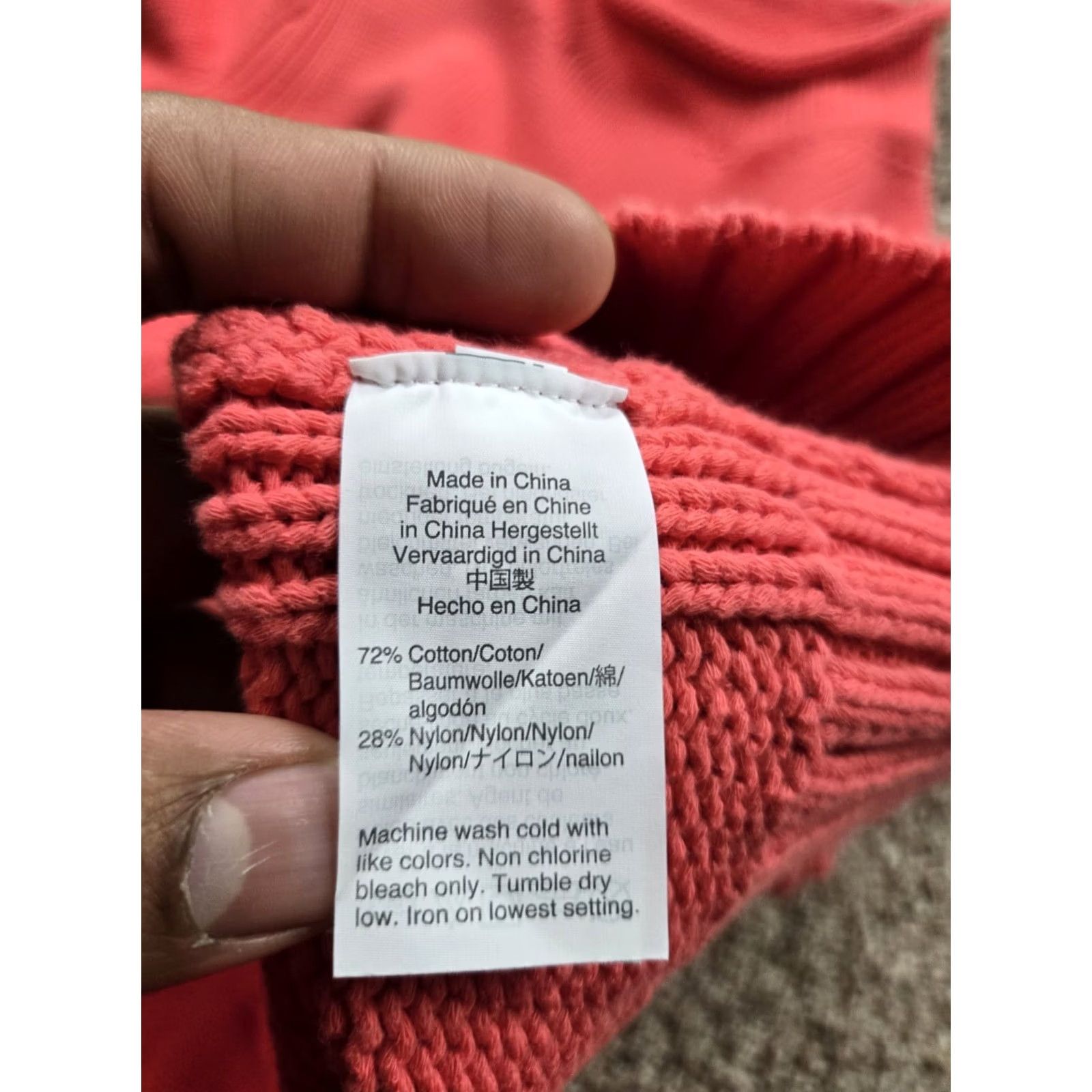 J.Crew J.Crew Sweater Womens M Pink Cotton Turtleneck Pullover Long Sleeve Size M / US 6-8 / IT 42-44 - 5 Thumbnail
