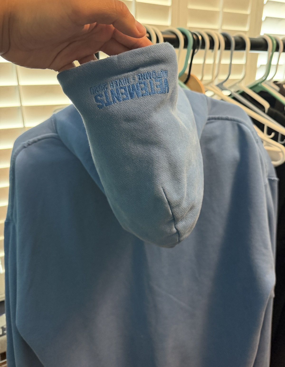 Vetements Vetements Marianas Web Blue Hoodie Size US XS / EU 42 / 0 - 2 Thumbnail