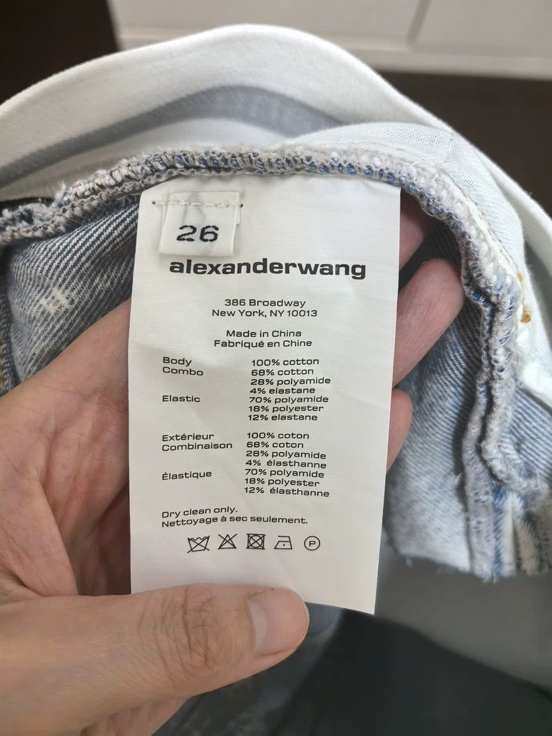 Alexander Wang Alexander Wang Denim Shorts High Waist- Size 26" / US 2 / IT 38 - 2 Thumbnail