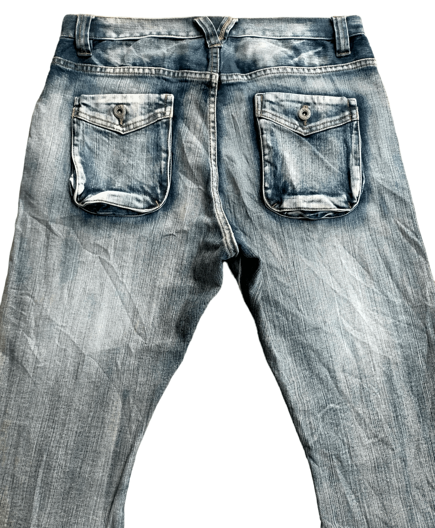 PPFM PPFM Curve Leg Stretch Acid Wash Jeans Size US 33 - 11 Thumbnail
