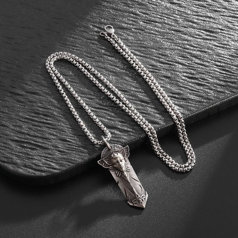 Jewelry Retro Egyptian Mummy Pharaoh Necklace Pendant Size ONE SIZE - 4 Thumbnail