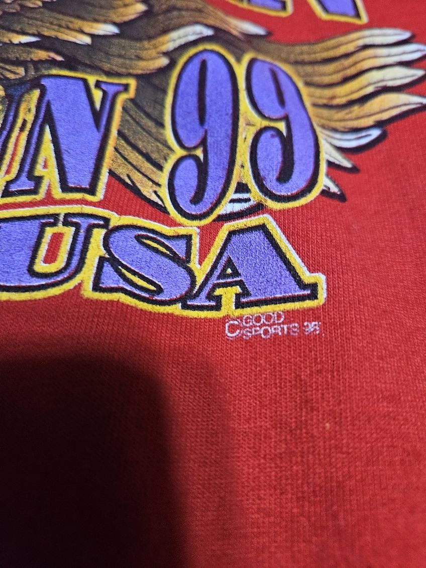 Fruit Of The Loom The Last Spring Run of the Millennium Nevada Motorcycle Tee Size US XL / EU 56 / 4 - 5 Thumbnail