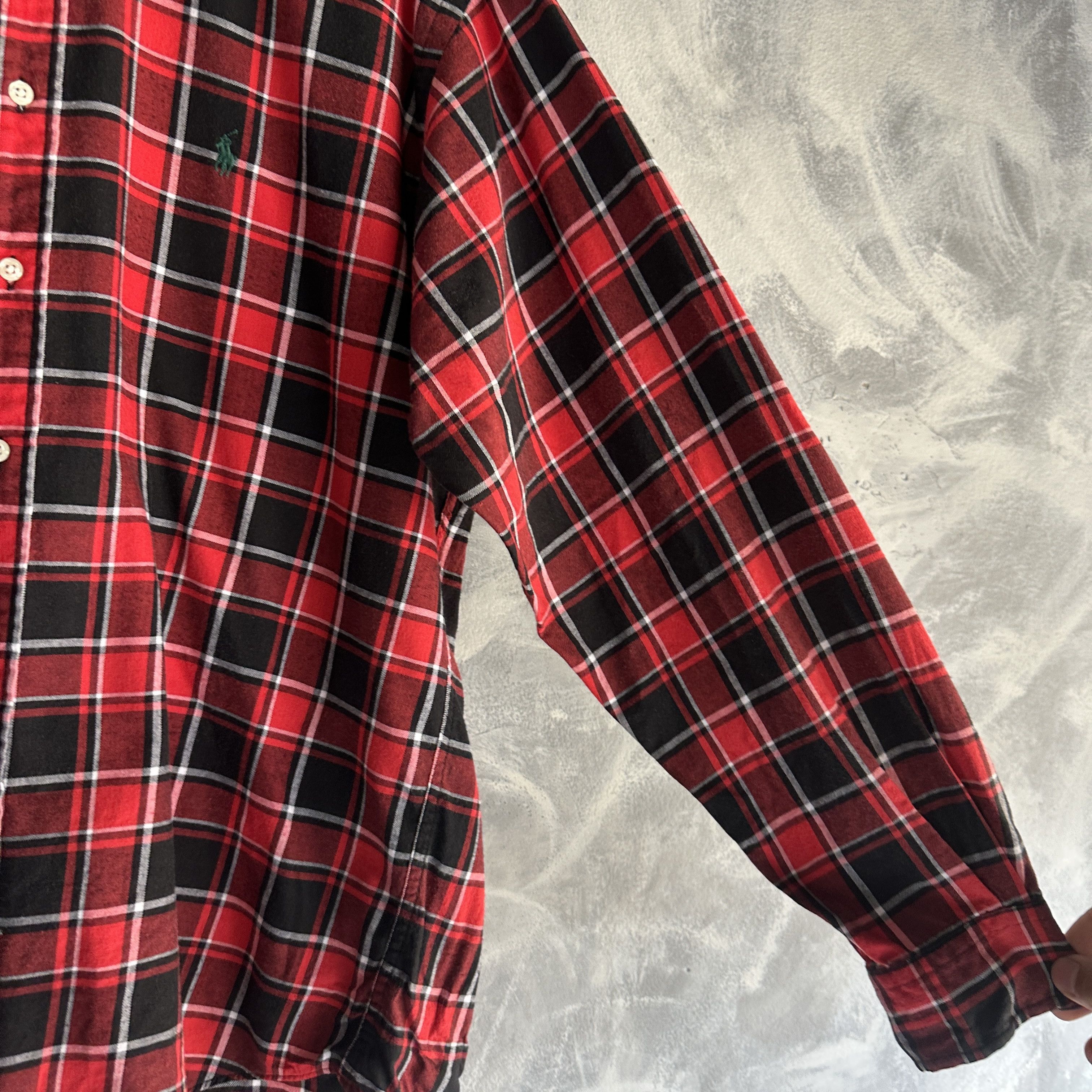 Polo Ralph Lauren Vtg Polo Ralph Lauren Shirt Mens Blaire Flannel Tartan 90s Size US L / EU 52-54 / 3 - 5 Thumbnail