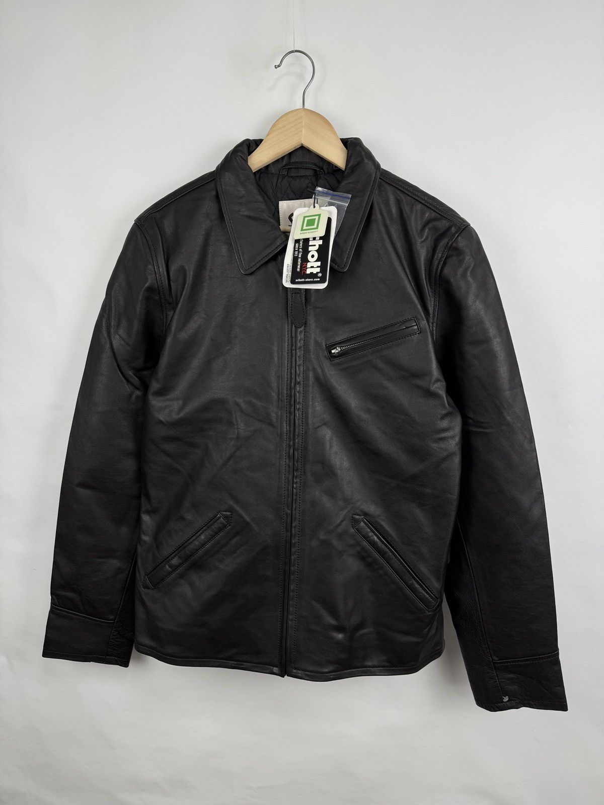 Schott 🇺🇸 NEW❗️Schott NYC Leather Jacket Motorcycle Rare Retro Y2K Size US M / EU 48-50 / 2 - 7 Thumbnail