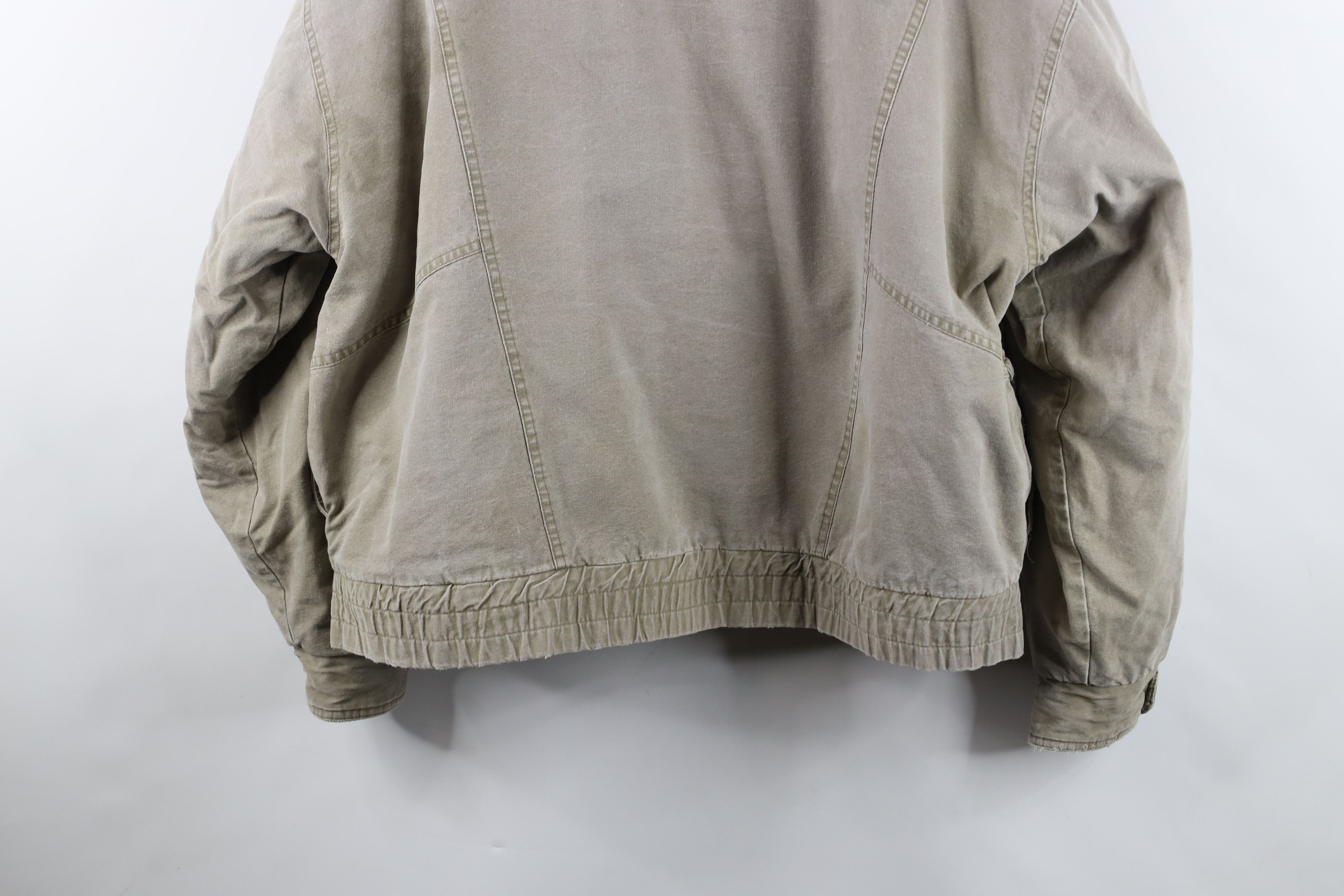 Vintage Vintage 90s Streetwear Pile Fleece Lined Stonewash Jacket Size US XL / EU 56 / 4 - 15 Thumbnail