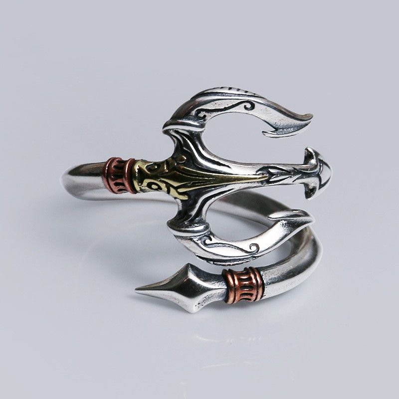 Japanese Brand × Jewelry Creative Art Trident Open Ring Size ONE SIZE - 2 Thumbnail