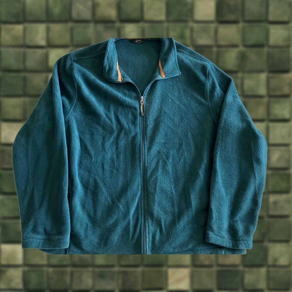 Vintage Woolrich Sweater Mens XL Green Heather Full Zip Mock Neck Pockets Outdoor Casual Knit Polyester Pullover Size US XL / EU 56 / 4 - 1 Thumbnail