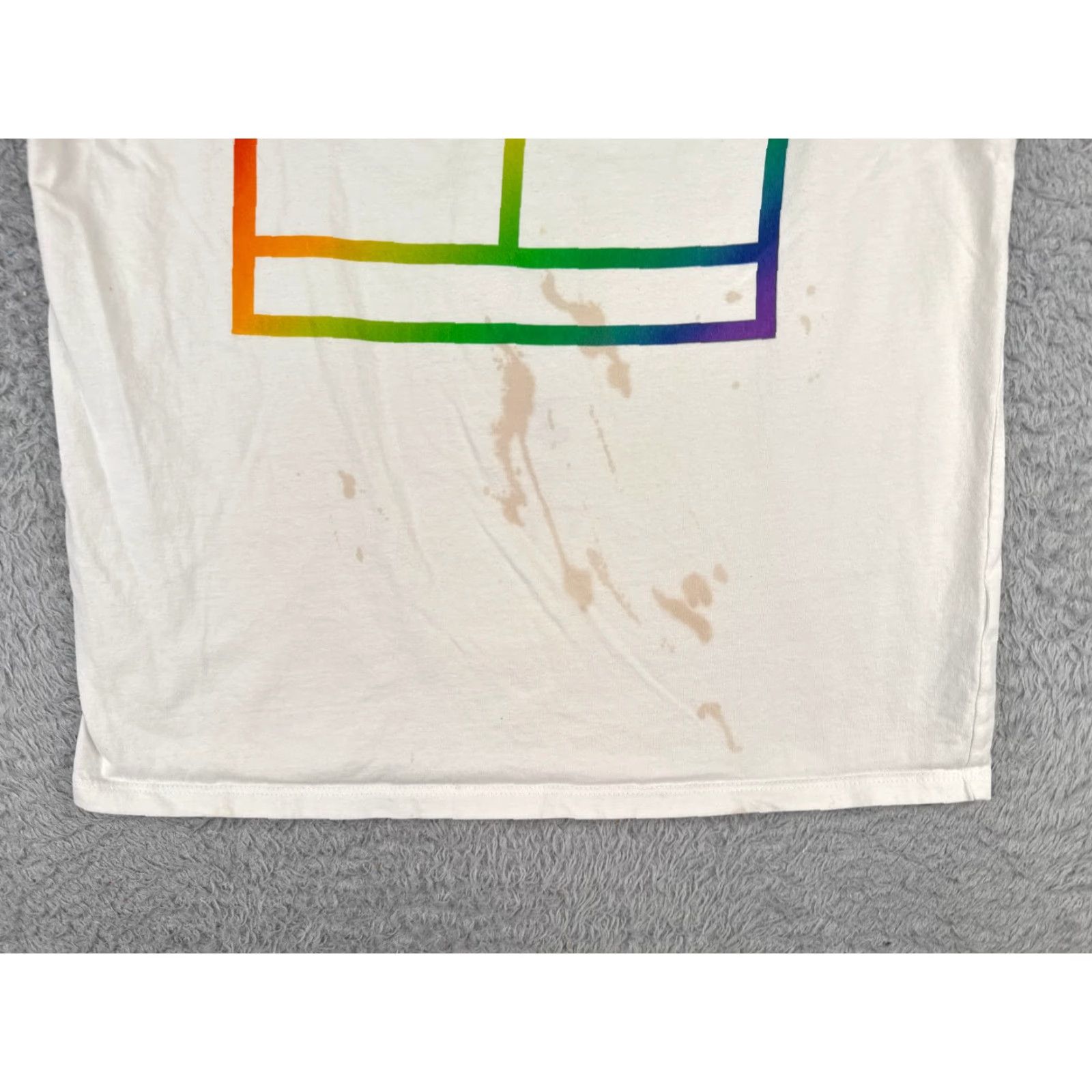 Tommy Hilfiger VINTAGE Tommy Hilfiger Shirt Unisex Adults Tank Sleeveless White Rainbow 80s 90s Pride Mens Womens Size S / US 4 / IT 40 - 5 Thumbnail