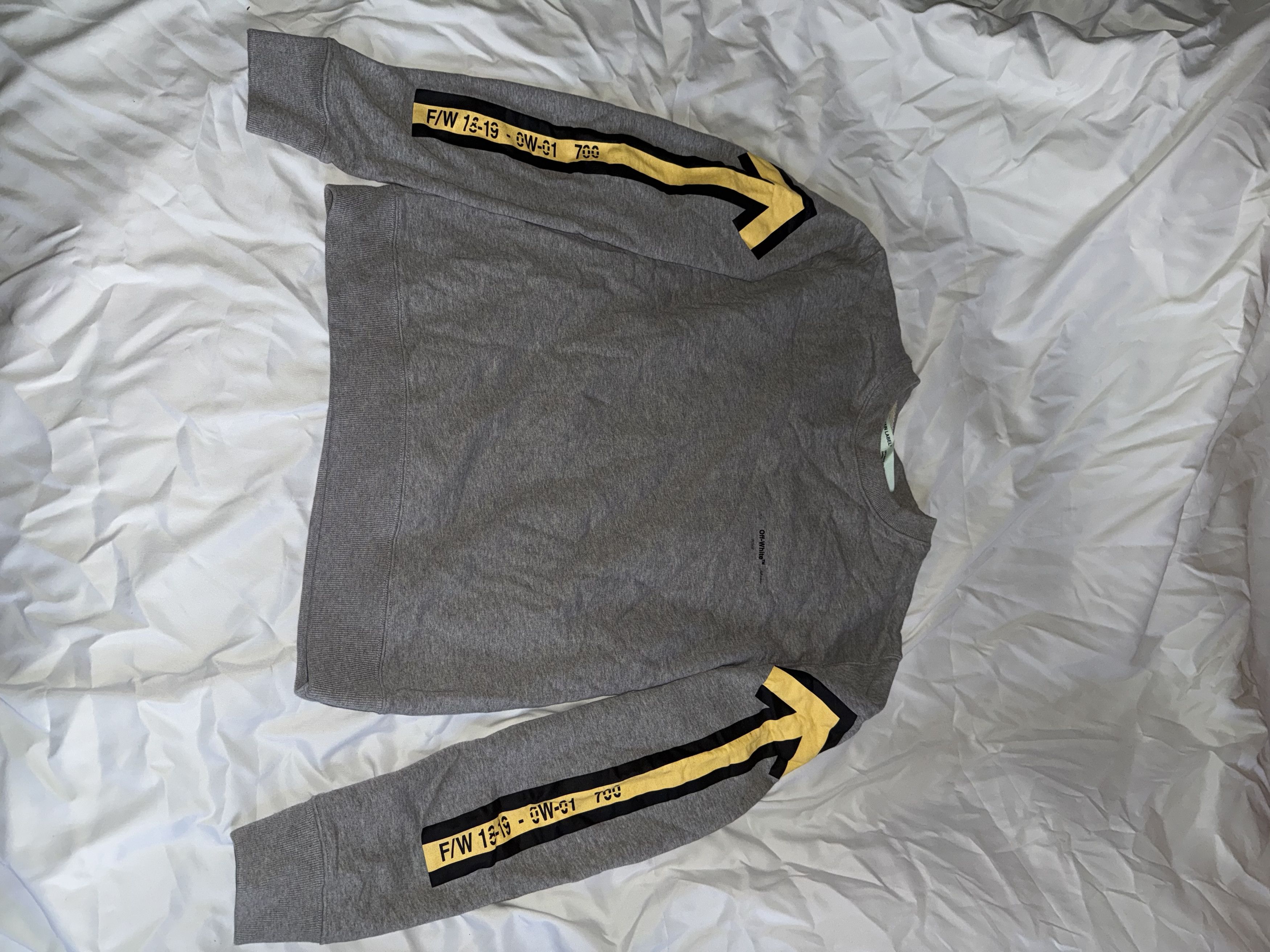 Off-White Off white gray yellow arrow sweater Size US M / EU 48-50 / 2 - 1 Thumbnail