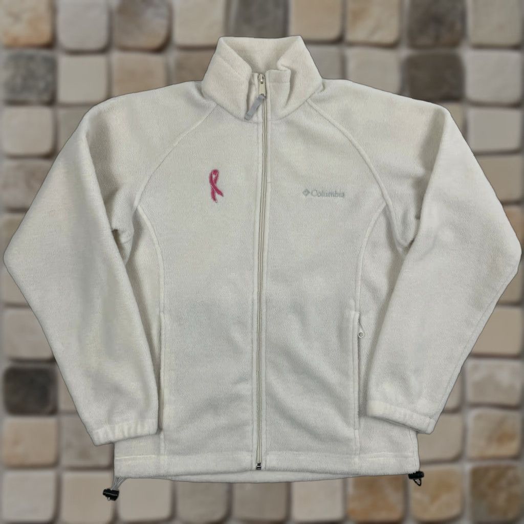 Vintage Columbia Jacket Women's Small Full Zip Fleece Beige Outdoors Pockets Be Size S / US 4 / IT 40 - 1 Thumbnail