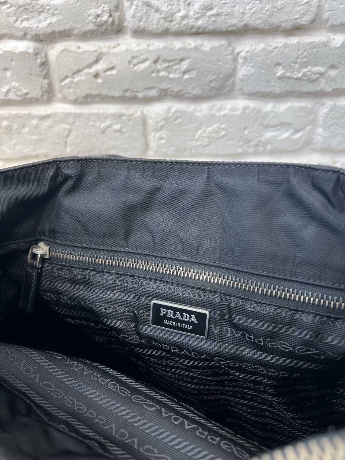 Prada Prada Black Nylon Tessuto & Coco Lock & Key Shoulder Bag Size ONE SIZE - 11 Thumbnail