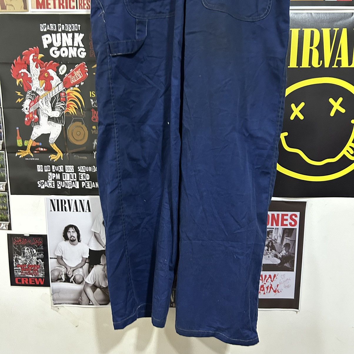 Vintage Vintage Good Year Carpenter Distressed Worker Overall Bid Size US 34 / EU 50 - 12 Thumbnail