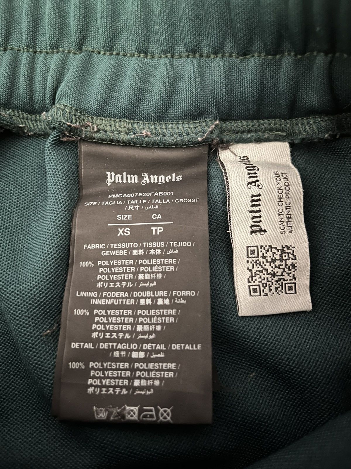 Palm Angels Palm angels green/ white classic track pants size XS Size US 29 - 4 Thumbnail