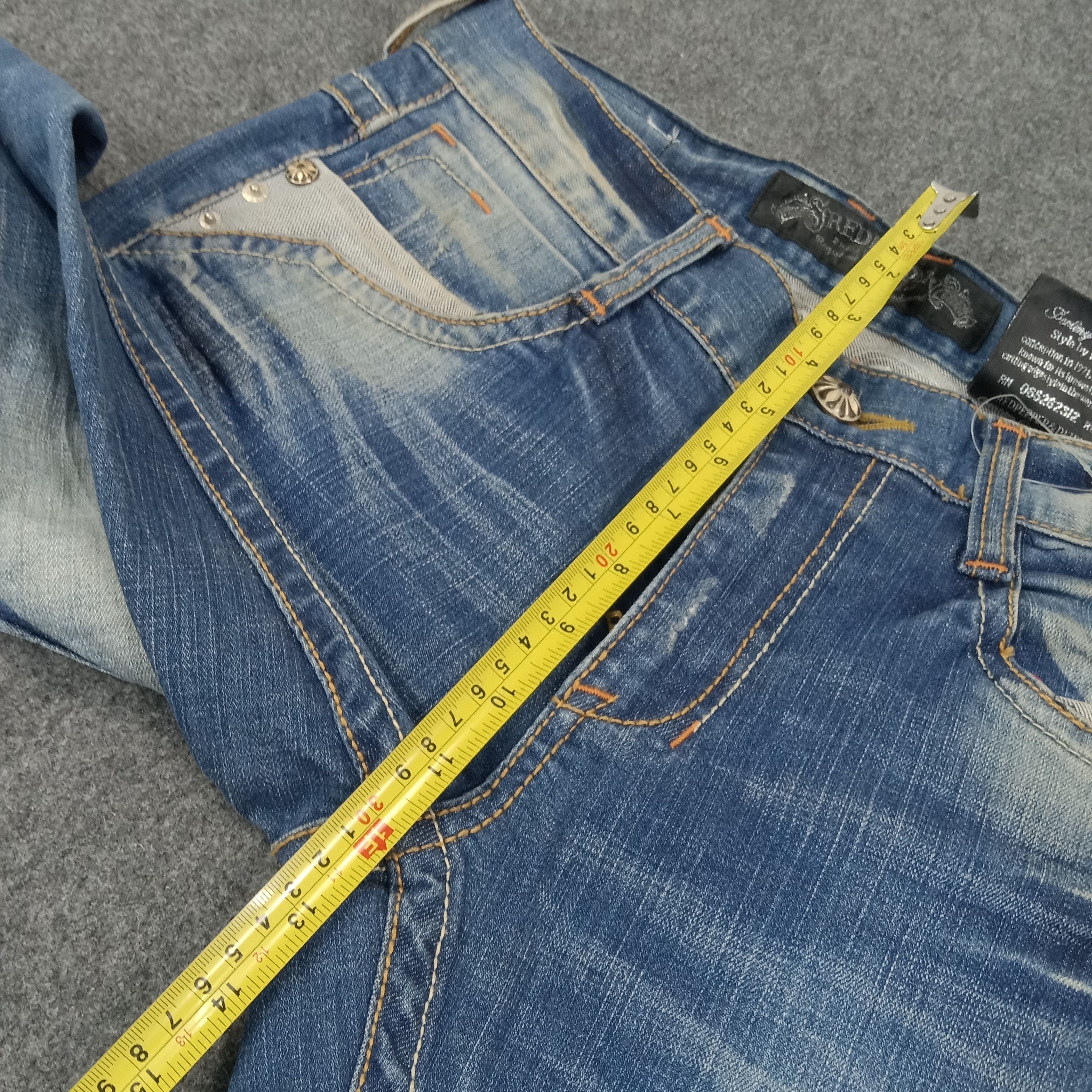 Japanese Brand Red Pepper Japanese Retro Denim Jeans C258N8 Size US 32 / EU 48 - 12 Thumbnail