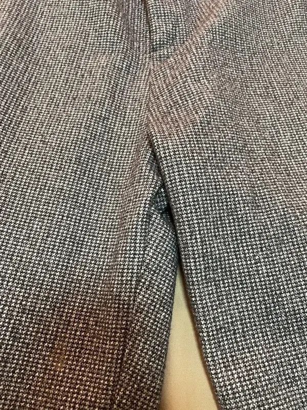 Japanese Brand 10s vintage plaid thick pants Size US 29 - 3 Thumbnail