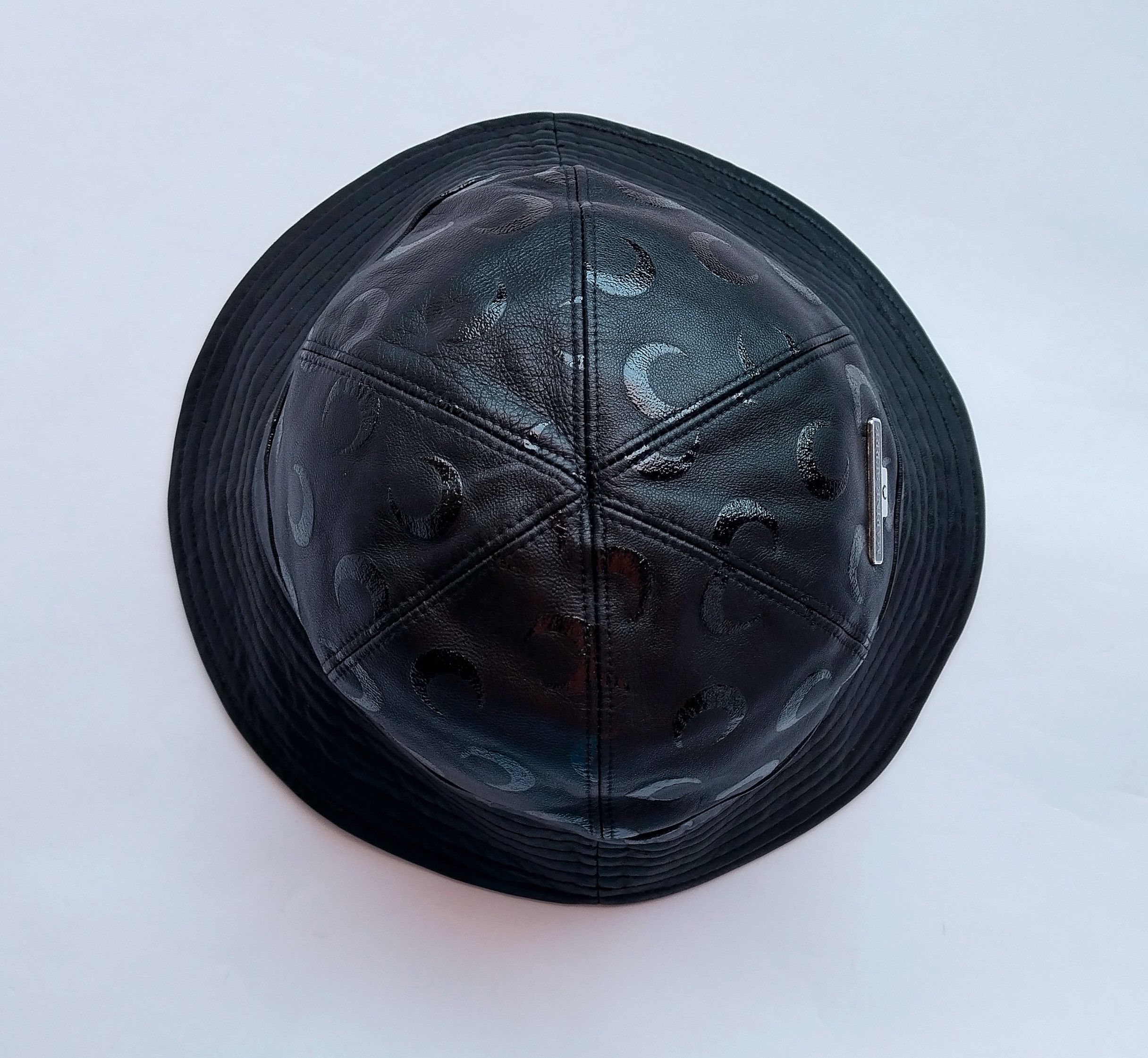 Marine Serre Leather bucket hat Size ONE SIZE - 2 Thumbnail