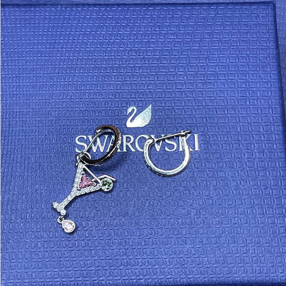 Swarovski Swarovski Mini Hoop Cocktail Pierced Earrings Size ONE SIZE - 5 Thumbnail