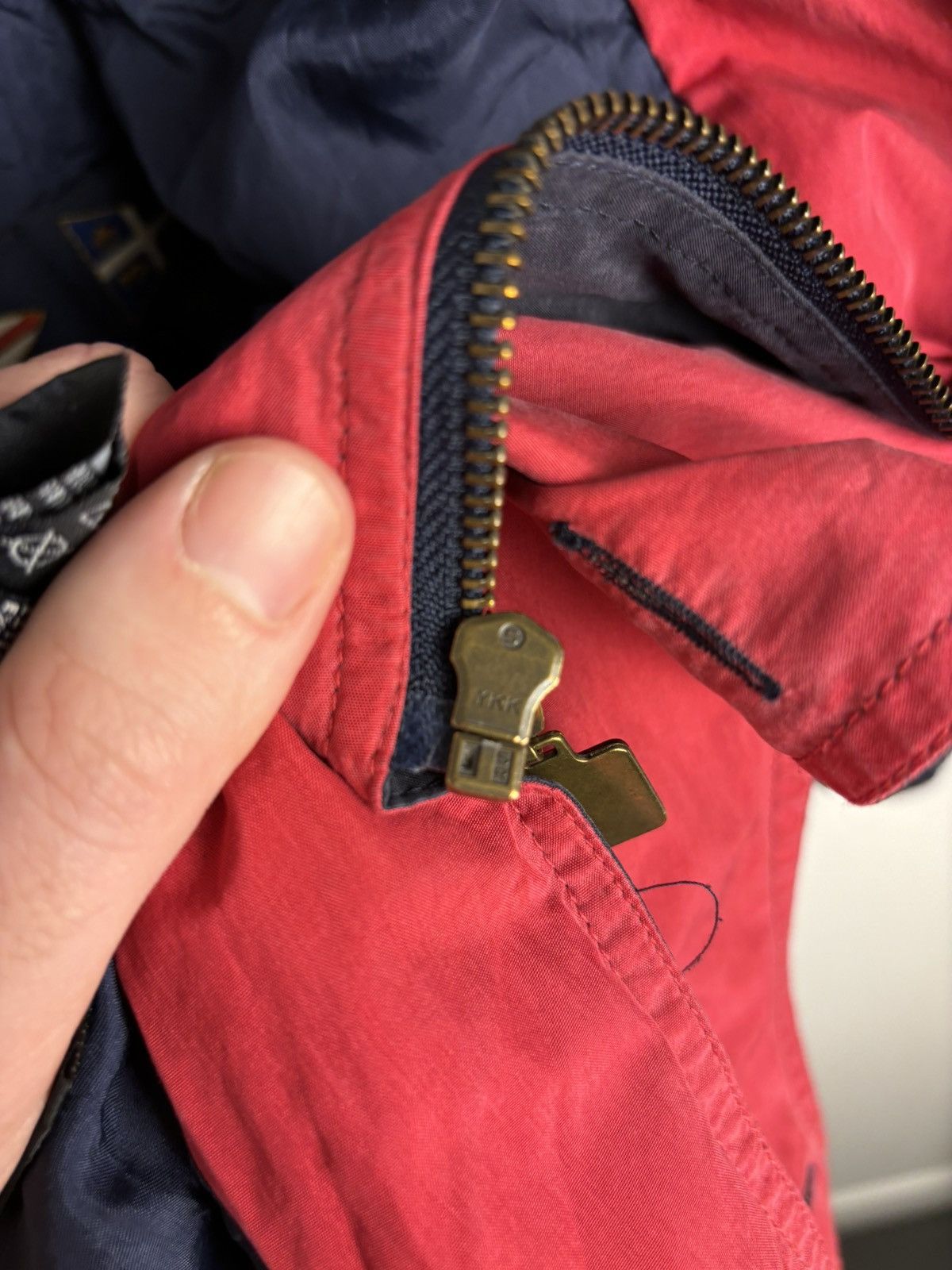 Japanese Brand × Paul & Shark × Vintage Vintage 80s Paul Shark Silk Windstopper Navy Coat Size US M / EU 48-50 / 2 - 6 Thumbnail