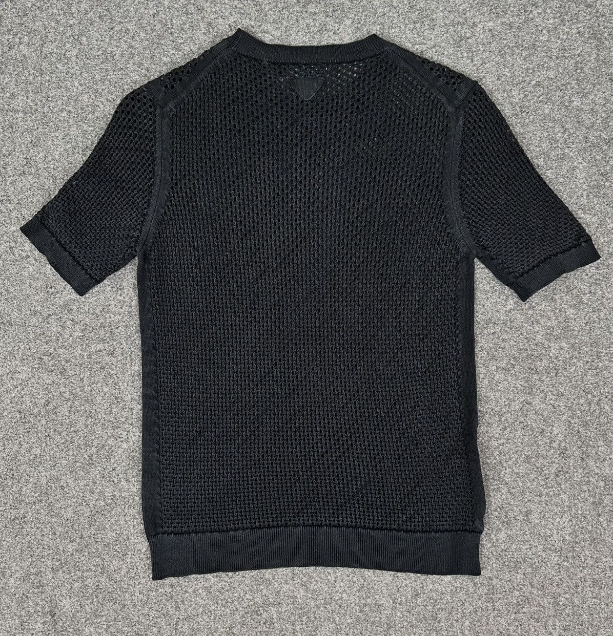 Prada Prada - Knitted See Through- Short Sleeve Shirt - Logo Size US XXS / EU 40 - 6 Thumbnail