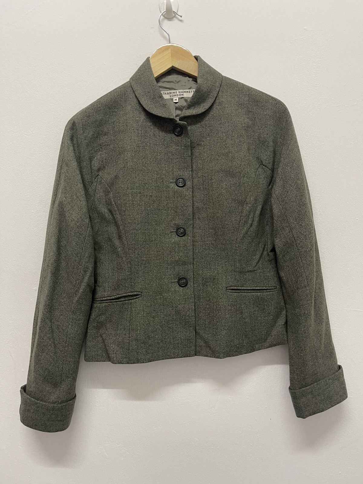 Katharine Hamnett London Vintage KATHARINE HAMNETT LONDON Crop Jacket Size M / US 6-8 / IT 42-44 - 4 Thumbnail