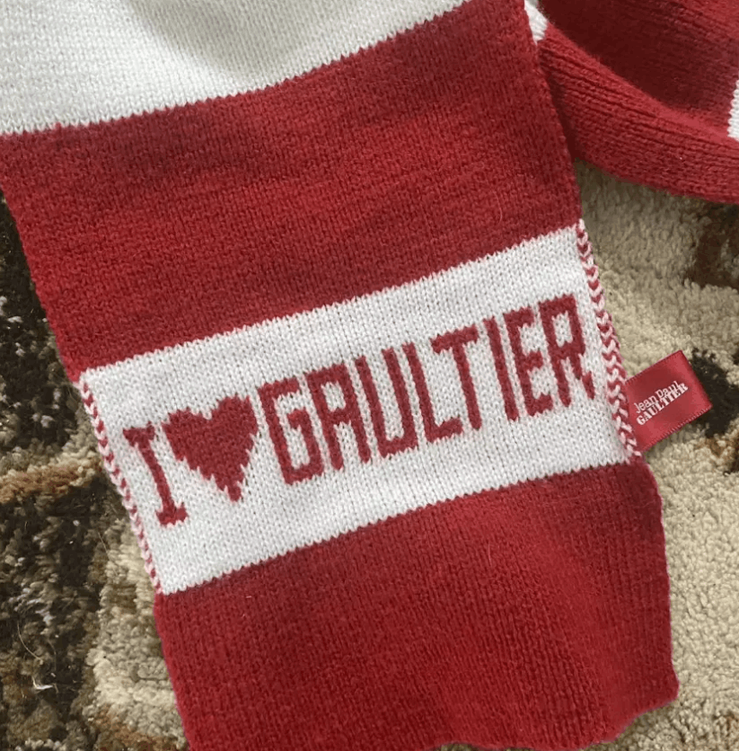 Jean Paul Gaultier VINTAGE Y2K JEAN PAUL GAULTIER STRIPES SCARF GRUNGE SCARF Size ONE SIZE - 5 Thumbnail