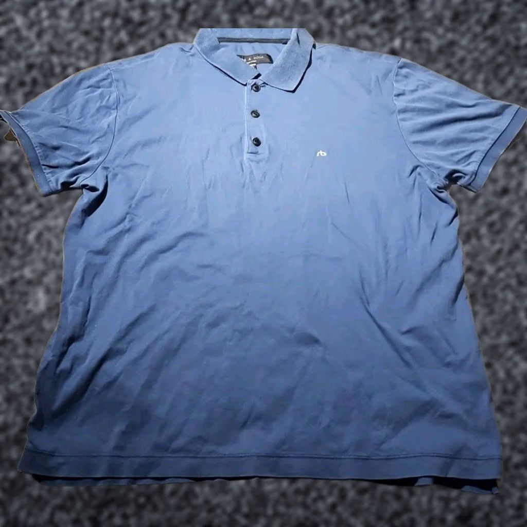 Rag & Bone Rag & bone Shirt Mens Large Blue Polo Button Up Golf Casual Preppy Logo Shirt Size US L / EU 52-54 / 3 - 1 Thumbnail
