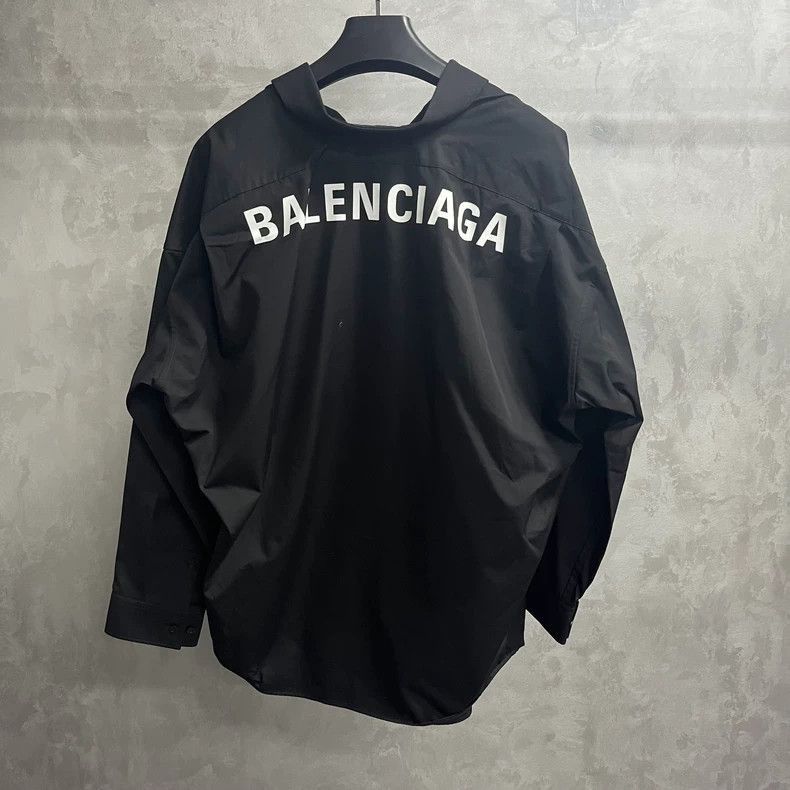 Balenciaga Balenciaga Black breasted back logo printed long sleeved sh Size US XS / EU 42 / 0 - 5 Thumbnail