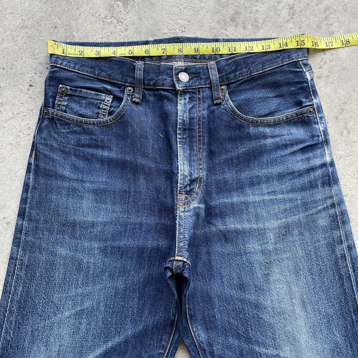 Japanese Brand W31x30💥 Japanese Brand GU Jeans Faded Denim Pants Size US 31 - 5 Thumbnail