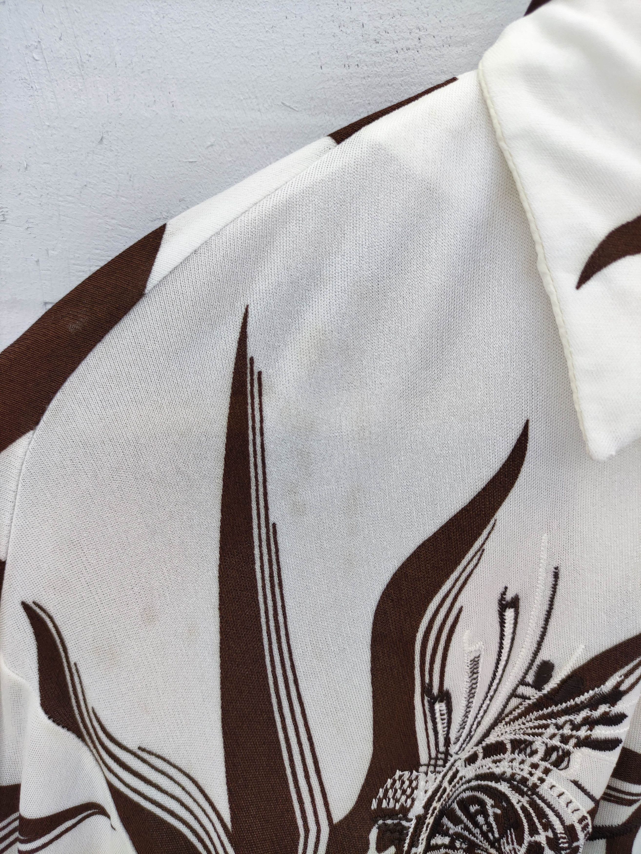 Gianfranco Ferre Vintage Gianfranco Shirt Full Print Half Zipper Size US L / EU 52-54 / 3 - 3 Thumbnail