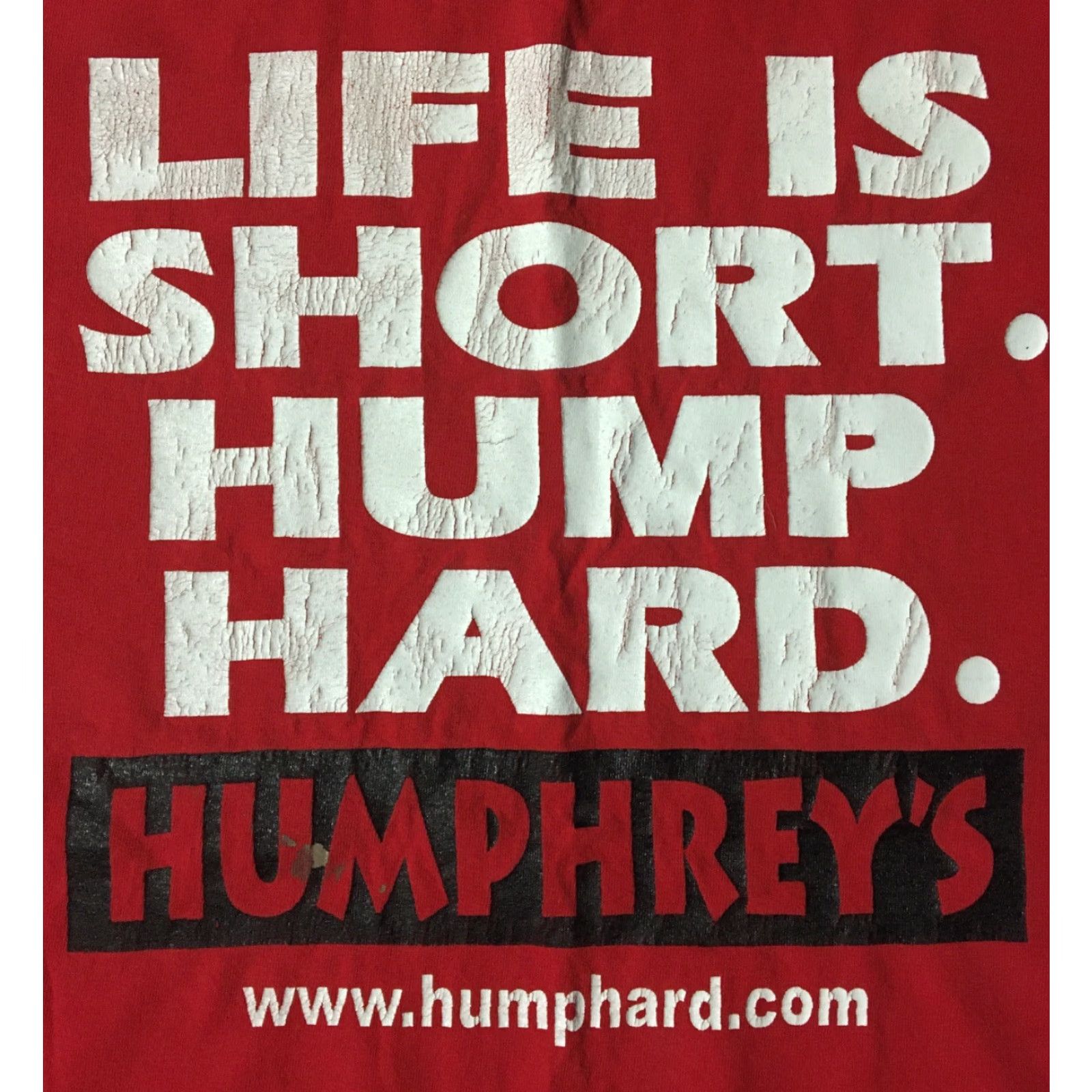 Alife VINTAGE Humphreys Bar Life Is Short Hump Hard Faded Shirt XL Red Mens T-Shirt Punk Grunge 90s Bar Beer Motorcycle Rockabilly Funny Hump Size US XL / EU 56 / 4 - 3 Thumbnail