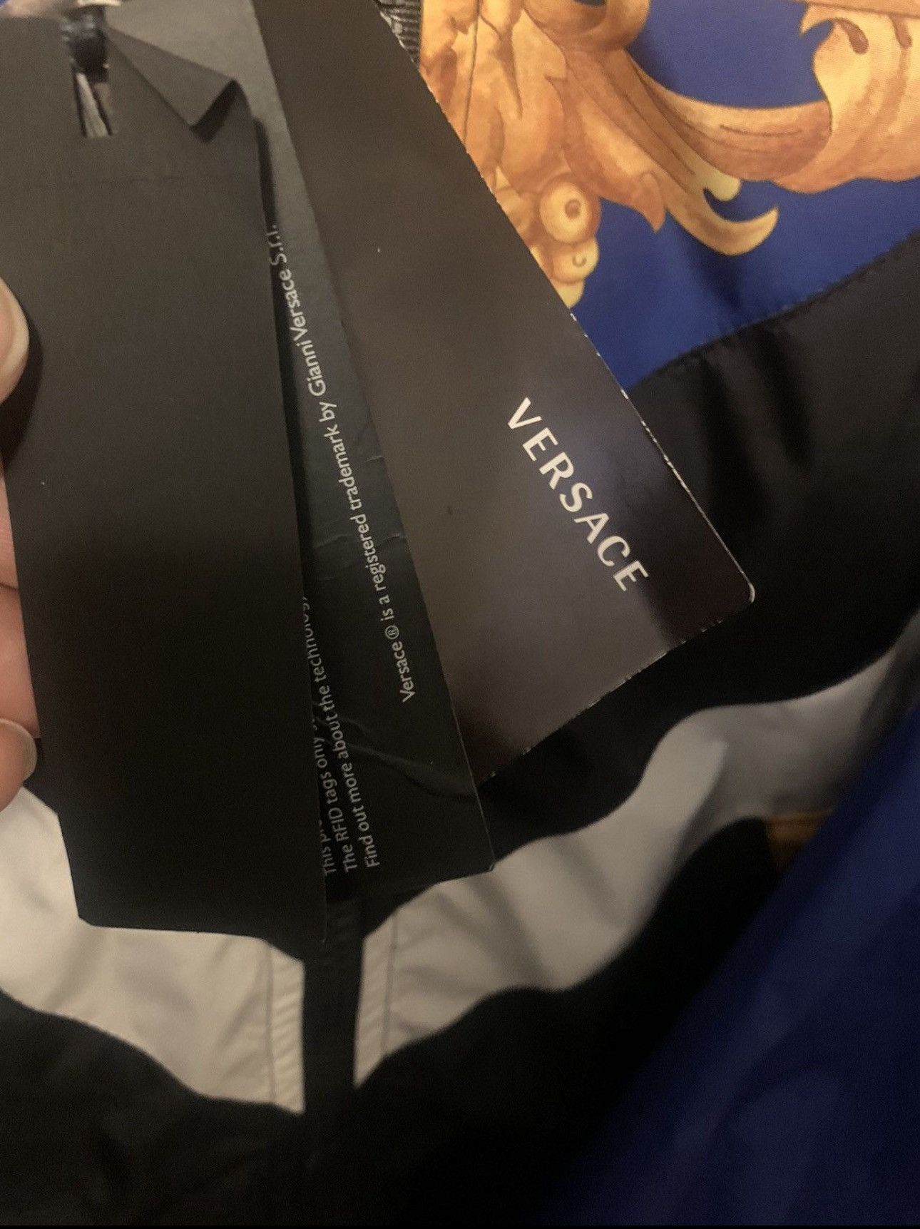 Versace Versace Baroque Track Jacket size M (48) blue Size US M / EU 48-50 / 2 - 4 Thumbnail