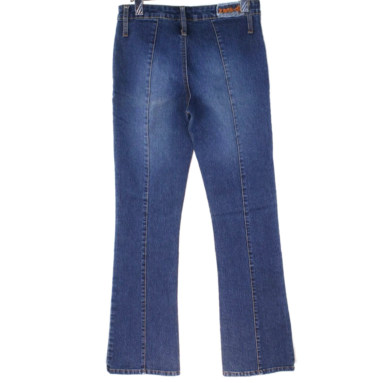 Area Zana Di Women's Jeans Size 26 Flared Leg Medium Wash Denim No Rear Pockets 26X30 Blue Classic Fit Size 26" / US 2 / IT 38 - 4 Thumbnail