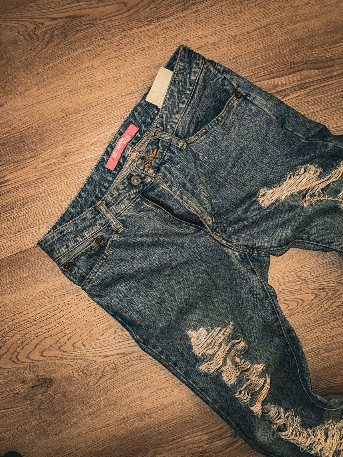Junya Watanabe Junya Watanabe A/W 0’4 Crash Denim Size US 30 / EU 46 - 1 Thumbnail