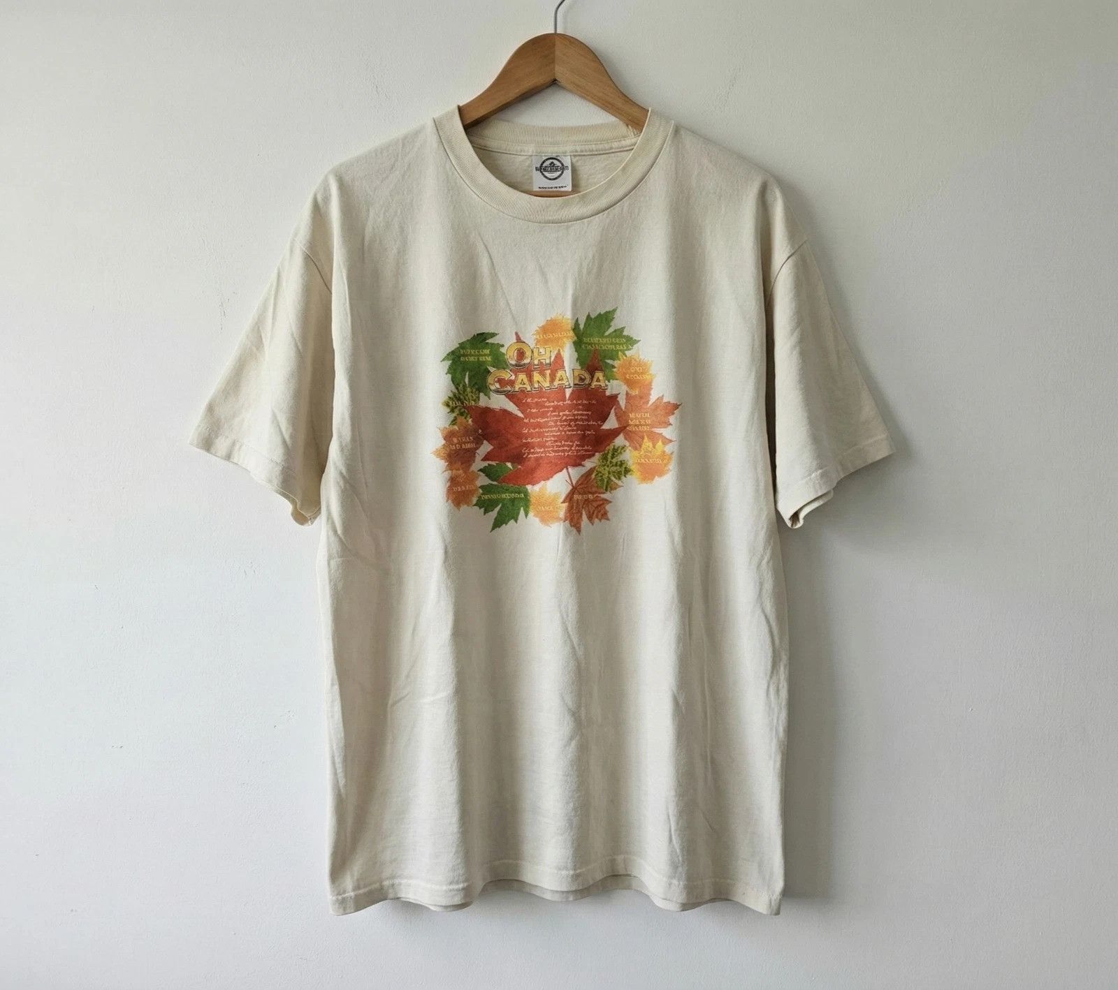 Delta Vintage Oh Canada Maple Leaf Souvenir Tee Delta Pro Weight M Size US M / EU 48-50 / 2 - 2 Thumbnail