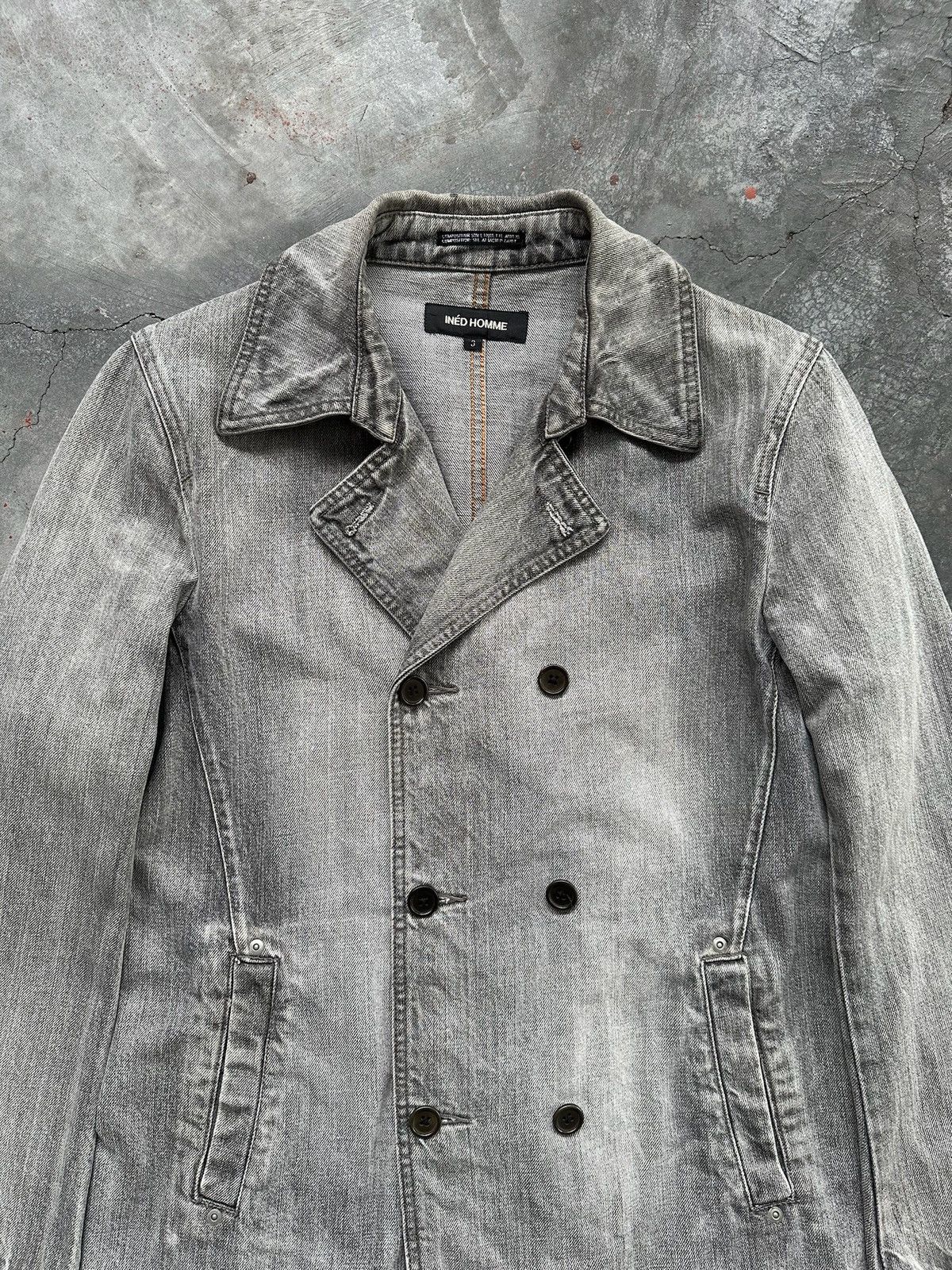 Japanese Brand INED HOMME by Yohji Yamamoto Long Jacket Size US M / EU 48-50 / 2 - 3 Thumbnail