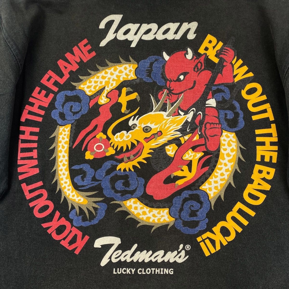Tedman Vintage Ted Company Tee Shirt Sukajan Souvenir Japan Dragon Size US L / EU 52-54 / 3 - 4 Thumbnail