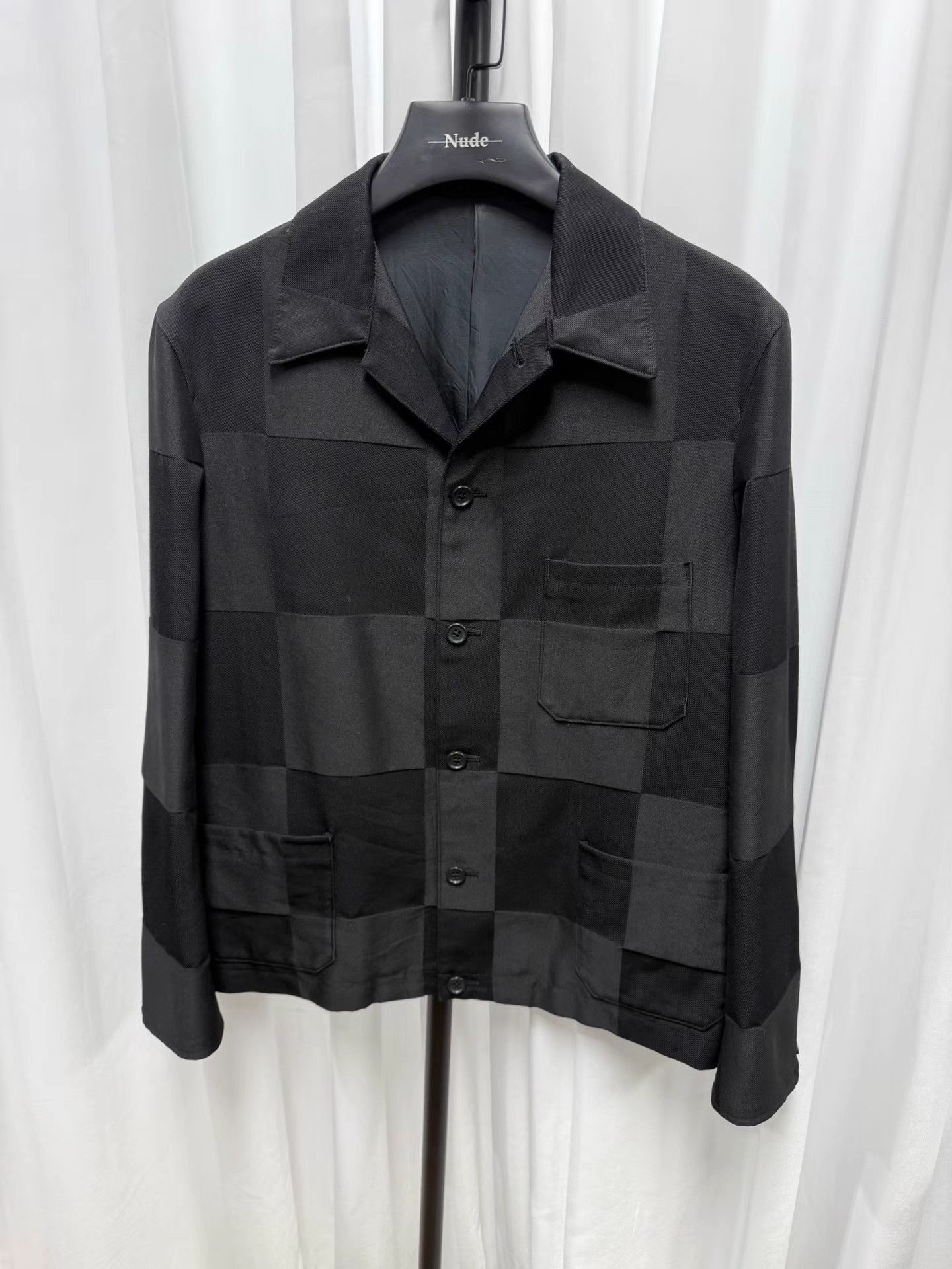 Yohji Yamamoto Yohji Yamamoto Y's for men Plaid Wool Paneled Jacket K20 Size US L / EU 52-54 / 3 - 1 Thumbnail