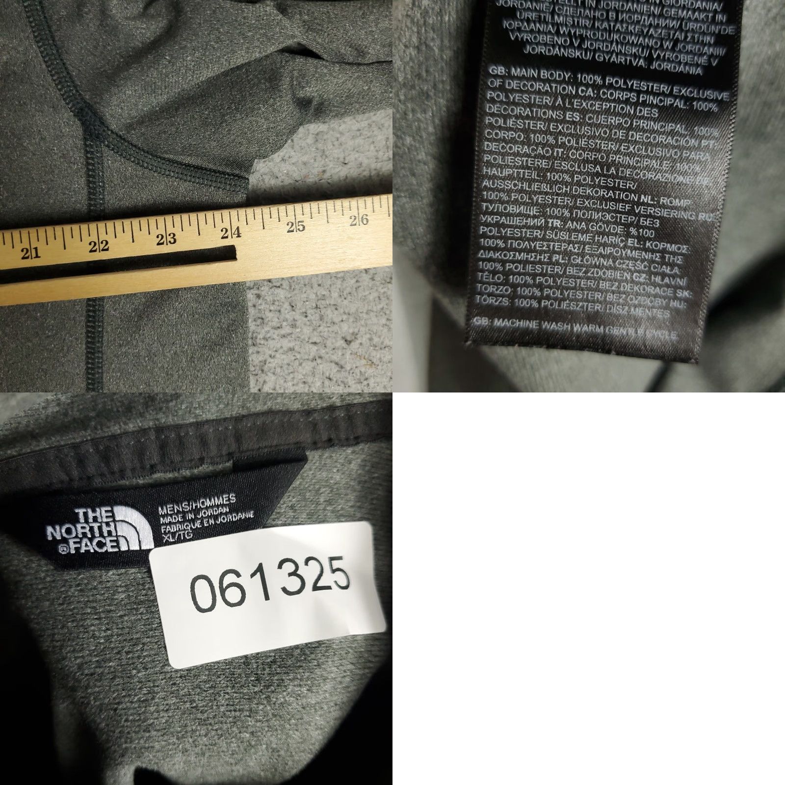 The North Face VINTAGE The North Face Sweater Pullover Mens XL Long Sleeve Gray 1/4 Zip Lightweight Performance Active Wear Size US XL / EU 56 / 4 - 8 Thumbnail