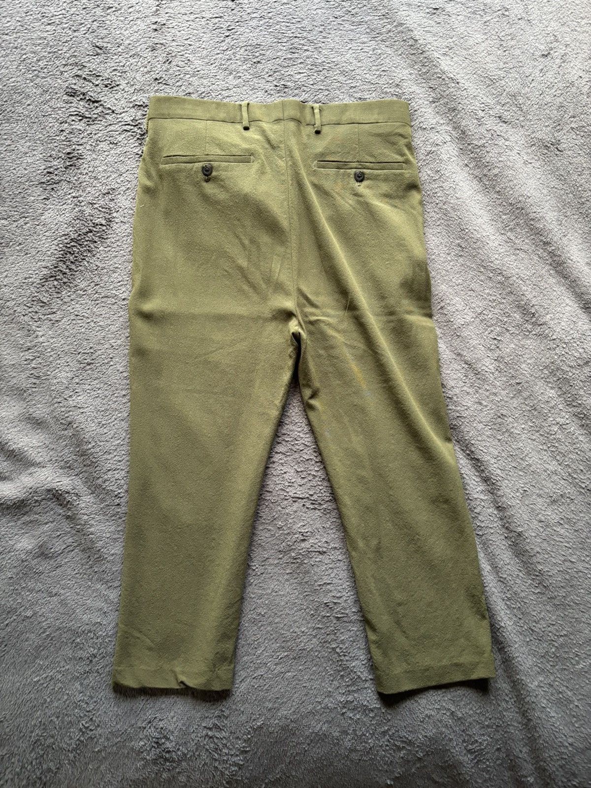 Rick Owens Rick Owens Easy Astaire Dirty Green Cropped Pants Size US 32 / EU 48 - 2 Thumbnail