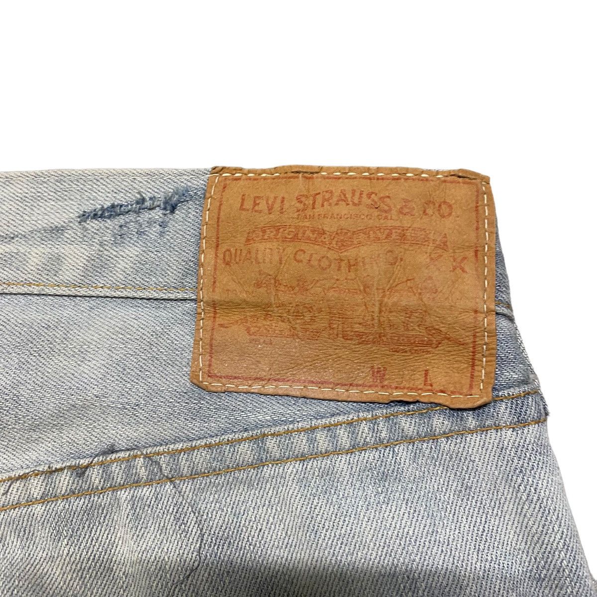 Levi's Vintage Levis 501 Big E Denim Selvedge Jeans Over Washed Size US 32 / EU 48 - 11 Thumbnail