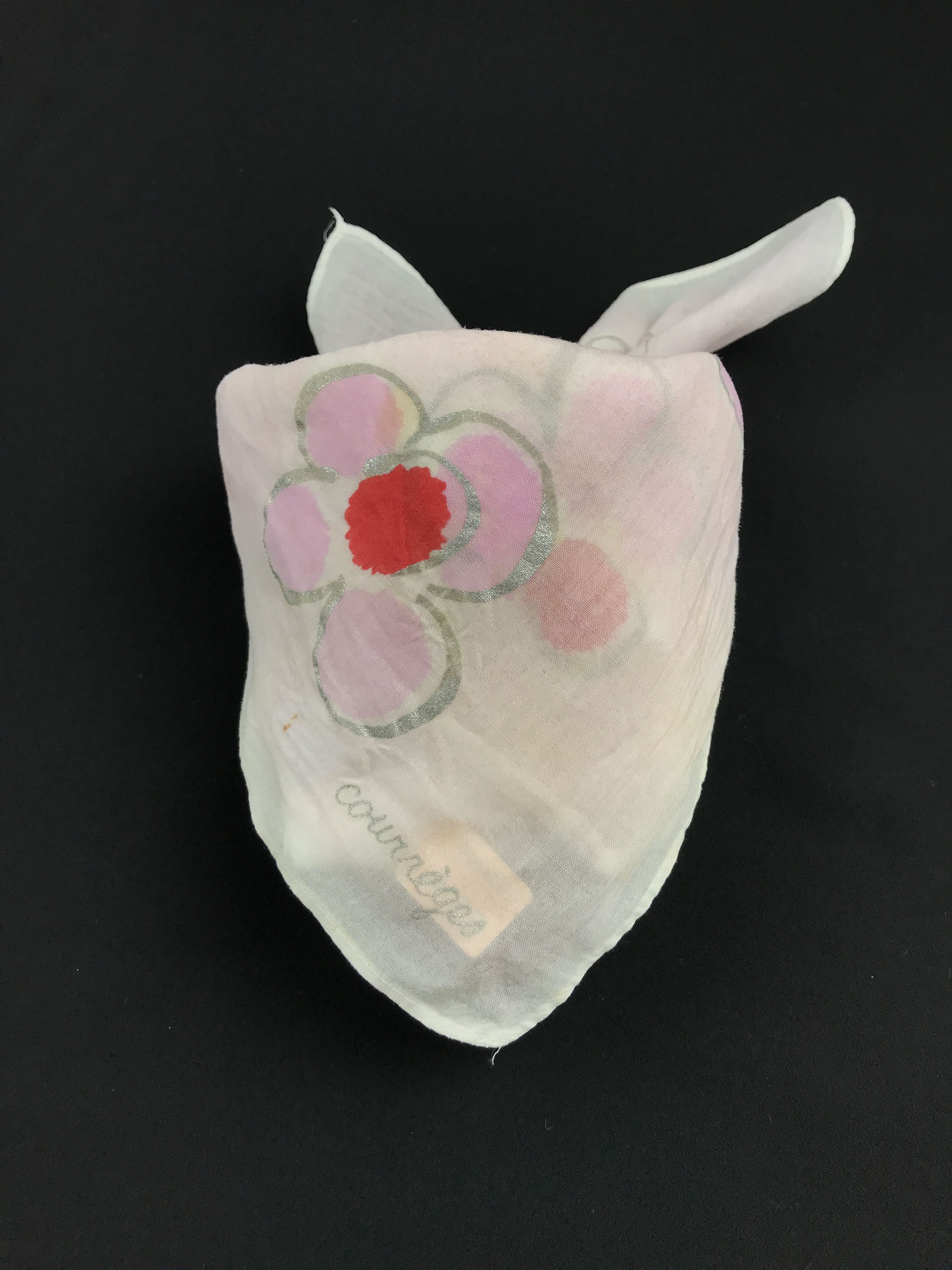Courreges × Designer × Vintage Vintage Courrgeres Bandana Neckerchief Handkerchief Size ONE SIZE - 3 Thumbnail