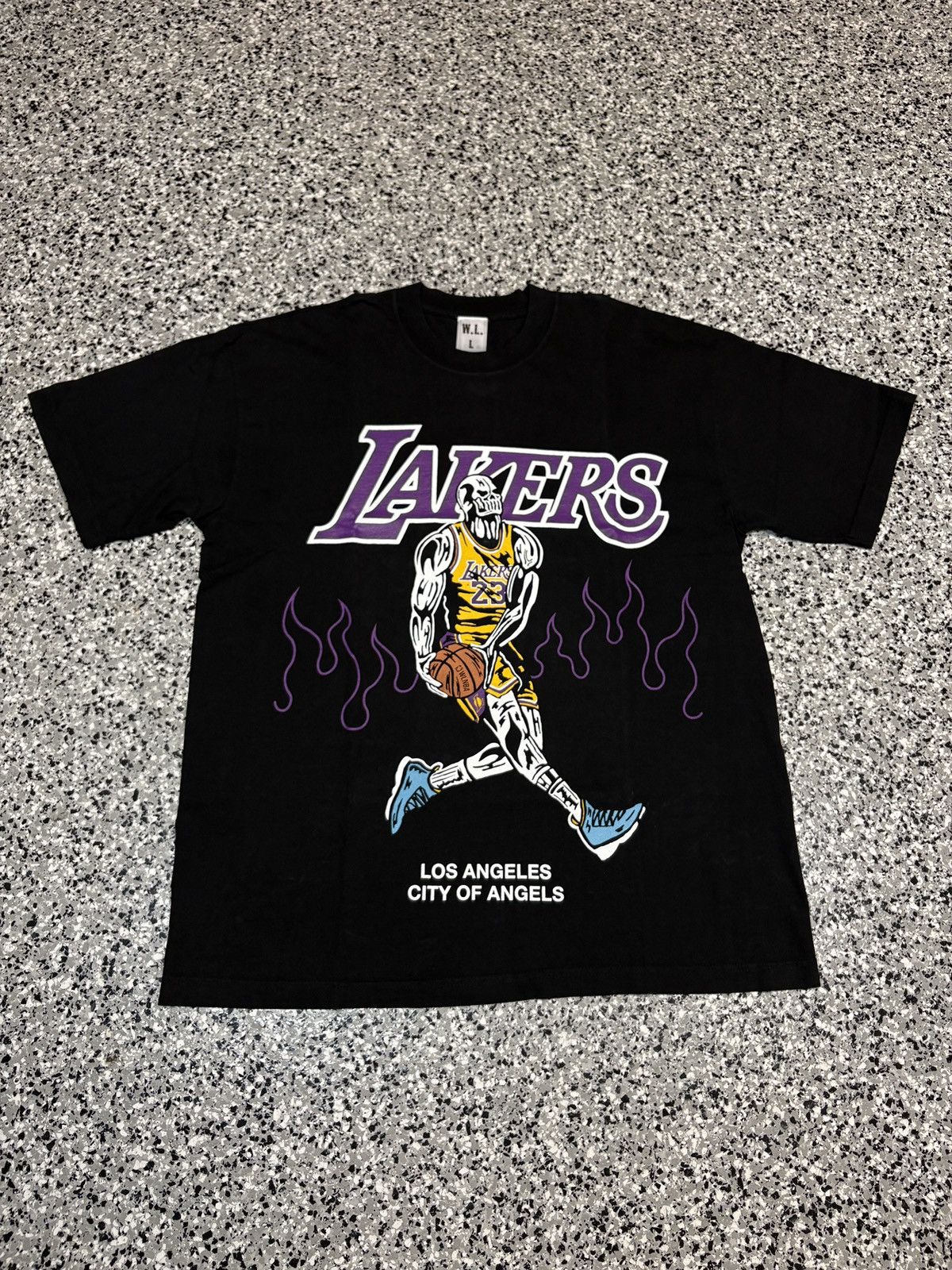 NBA × Warren Lotas 2020 Warren Lotas X LA Lakers “City Of Angels” T-Shirt Sz. L Size US L / EU 52-54 / 3 - 1 Thumbnail